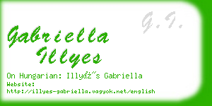 gabriella illyes business card
